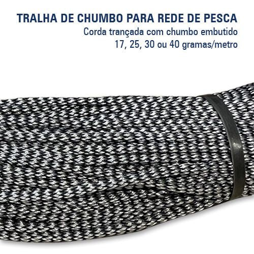 Tralha de Chumbo para Rede de Pesca
