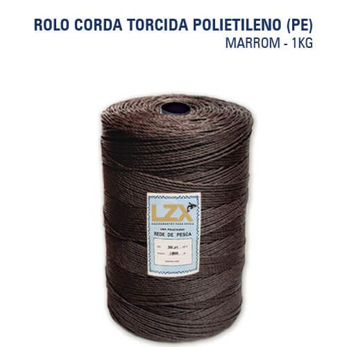 Rolo Fio Torcido Polietileno Marrom 1kg