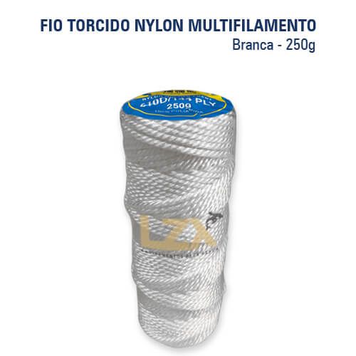 Fio Torcido Nylon Multifilamento 250g (BRANCO)