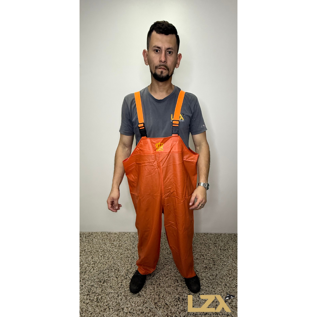 Jardineira Impermeável Laranja