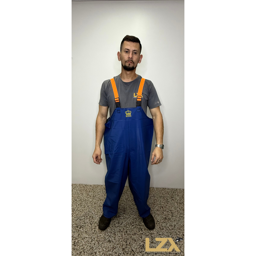 Jardineira Impermeável Azul