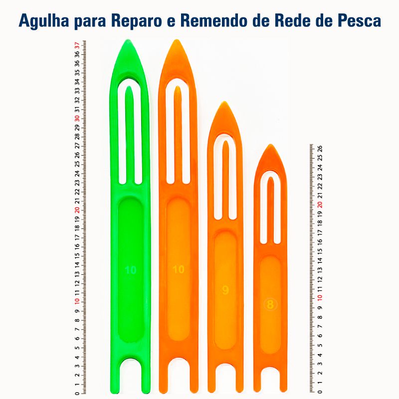 Agulha para Reparo e Remendo de Rede de Pesca Tarrafa - polipropileno