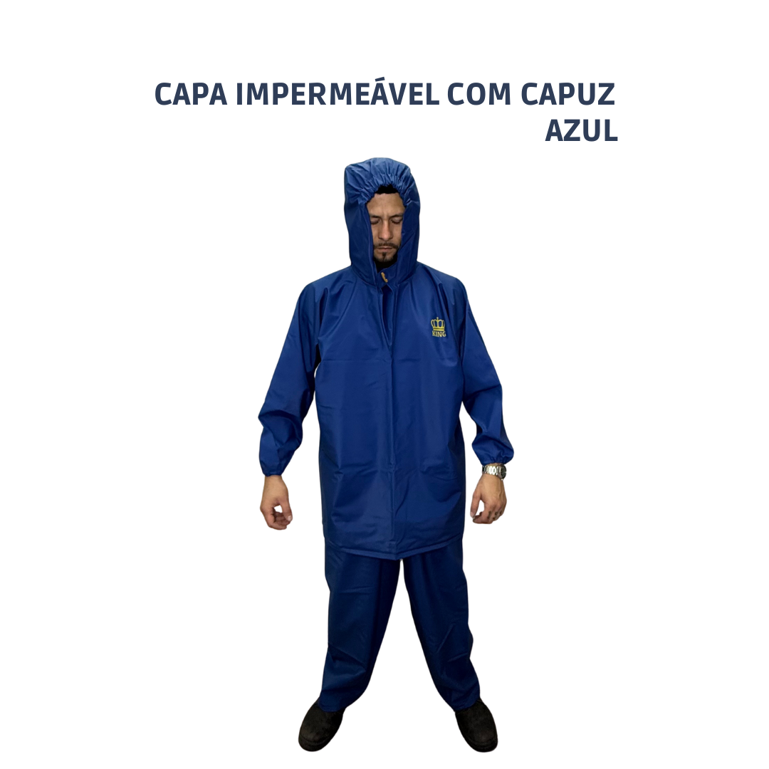 Capa Impermeável Azul