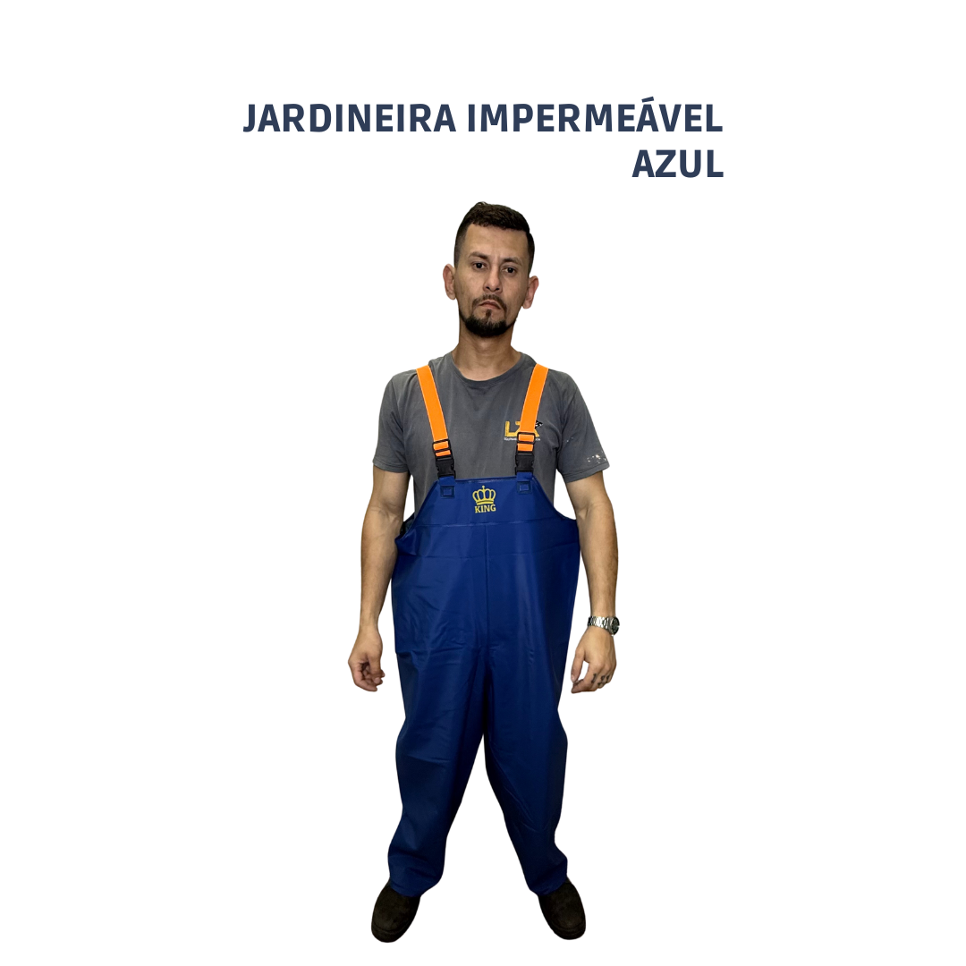 Jardineira Impermeável Azul