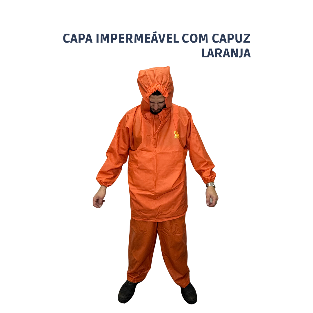 Capa Impermeável Laranja