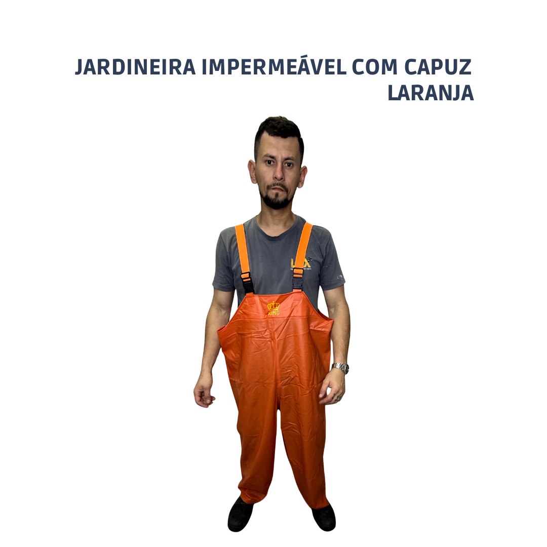 Jardineira Impermeável Laranja