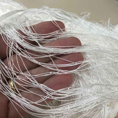 Rede Pesca Multi Mono com Nó - 210D/6 Poliamida (Branca)