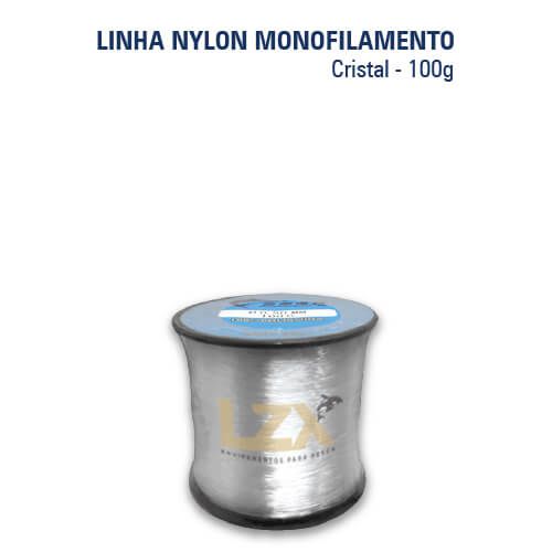 Linha Nylon Mono para Pesca (PA - Poliamida) - Rolo 100 gramas