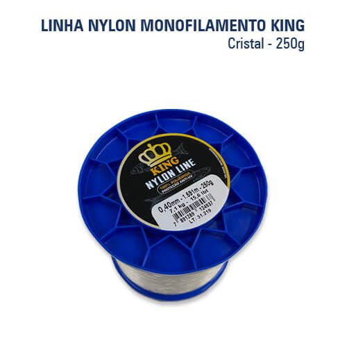 Linha Nylon Mono King para Pesca (PA - Poliamida) - Rolo 250 gramas
