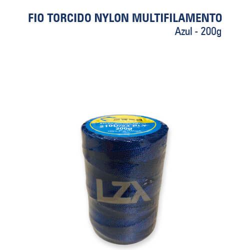 Fio Torcido Nylon Multifilamento 200g (AZUL)