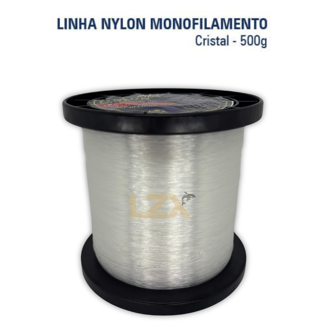 Linha Nylon Mono para Pesca (PA - Poliamida) - Rolo 500 gramas