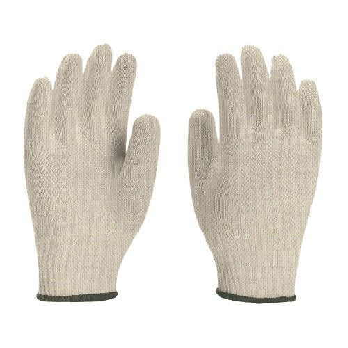 Luva Tricotada Sem Pigmento Cor Cru Algodão e Poliéster 4 fios