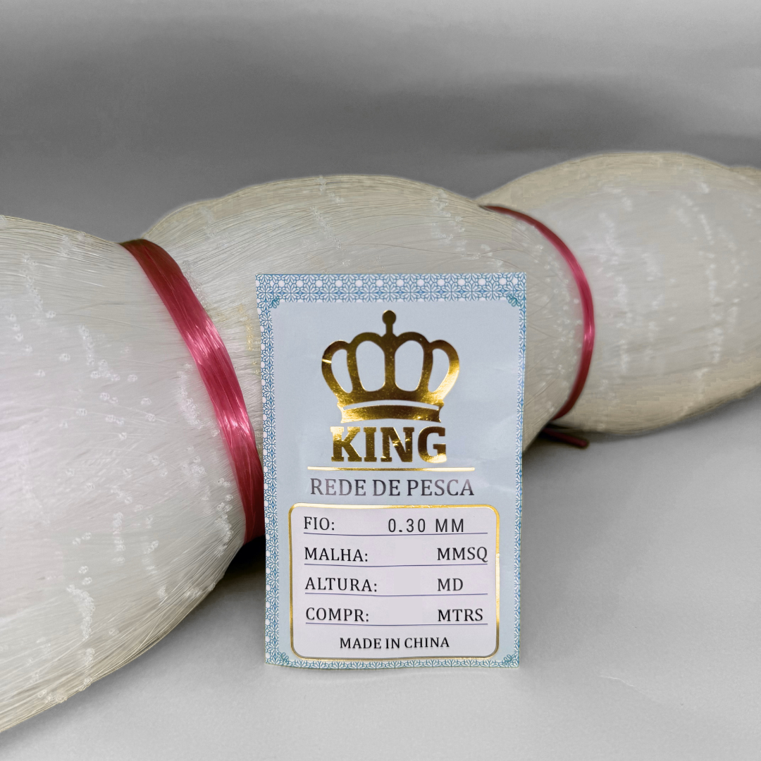Rede Pesca Mono - Fio 0.30 (Branca)