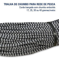 Tralha de Chumbo para Rede de Pesca