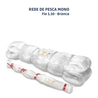 Rede Pesca Mono - Fio 1.10 (Branco)