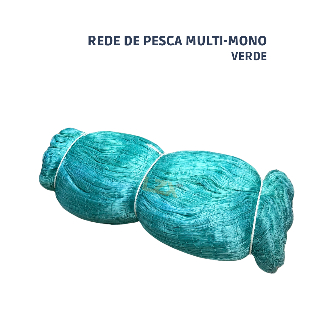 Rede Pesca Mono - Fio 0.55 (VERDE)