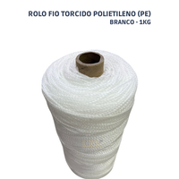 Rolo Fio Torcido Polietileno Branco 1Kg