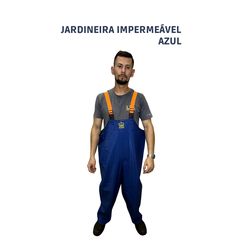 Jardineira Impermeável Azul
