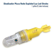 Sinalizador Náutico Pisca Espinhel em Led com Luz Strobo Colorida - 1 pilha D - 3 CORES
