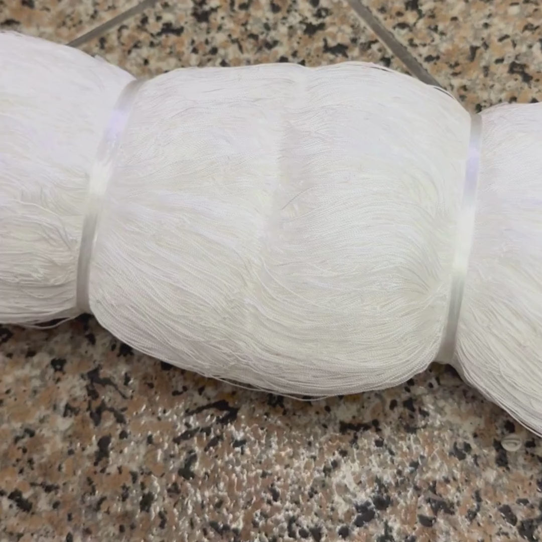 Rede Pesca Multi Mono com Nó - 210/9 Poliamida (Branco)